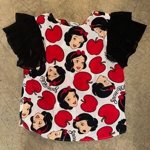 Disney Snow White Red and Black Graphic Top